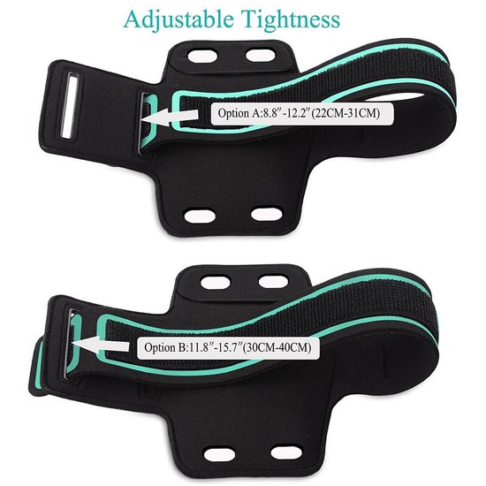 Hardloop Telefoonhouder Sportarmband Zwart Universele Sport Armband