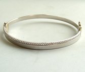 Bracelet Christian en or blanc 14 carats avec zircone