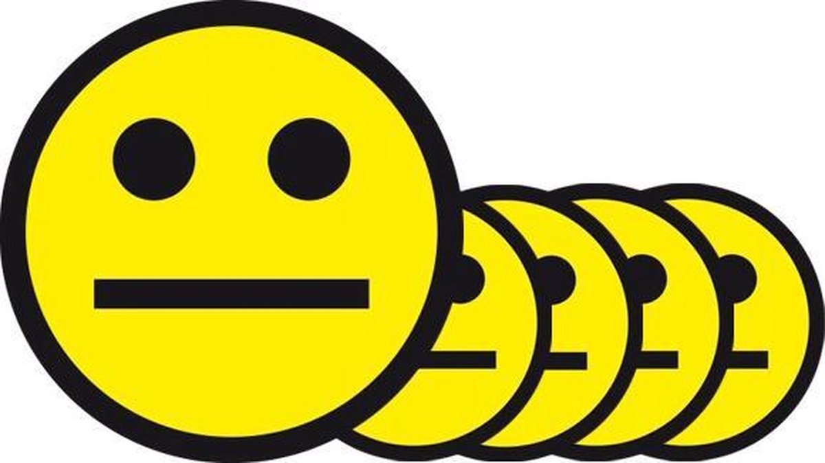 Magnetische smileys 5 cm – Geel