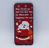 Geschikt voor Samsung S8 – hoes, cover – TPU – kerst – kerstman happiness