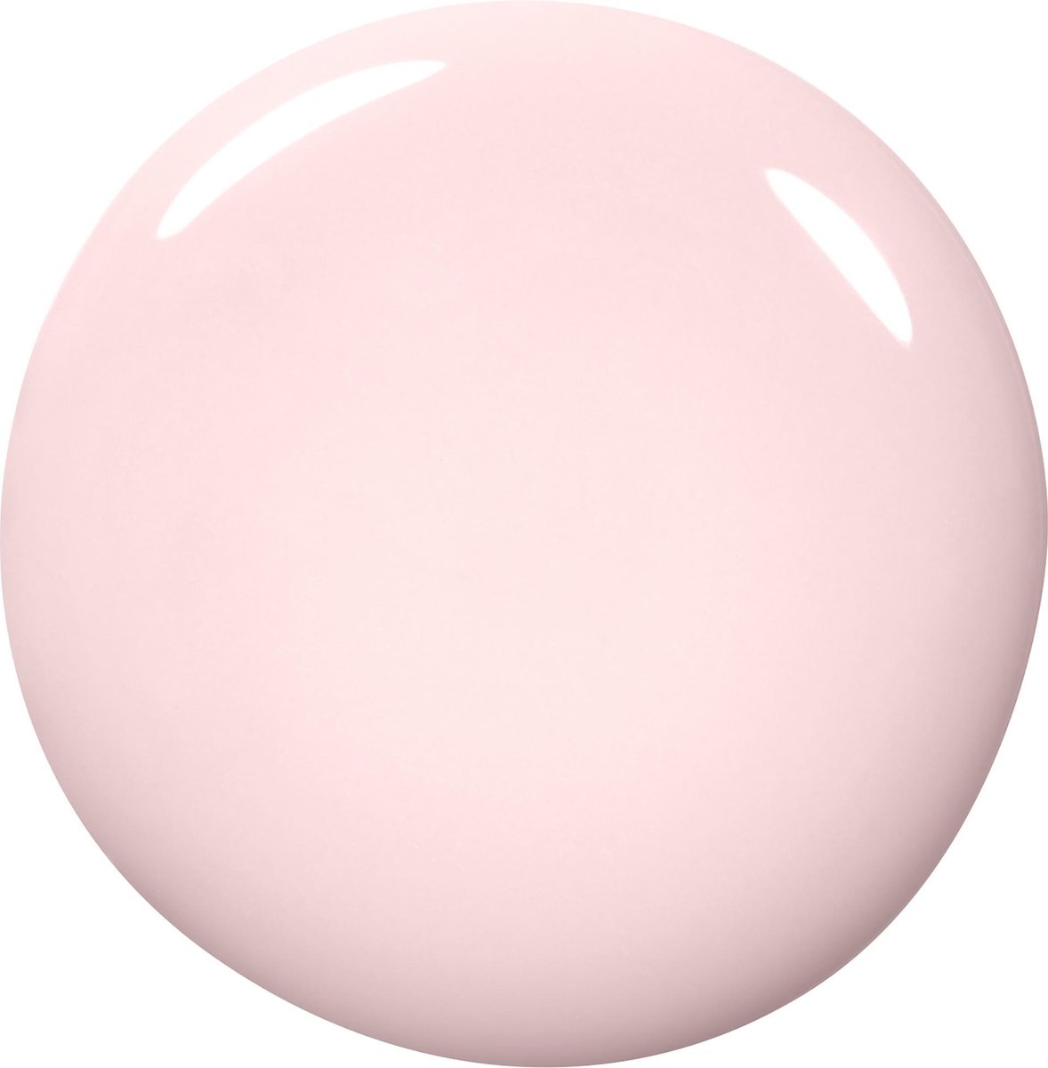 Flesje Essie nagellak in een zachtroze tint met wit dopje.