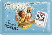 Kellogg's Swing to Crispness  Metalen wandbord in reliëf 20x30 cm