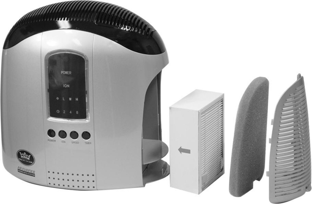 Luchtreinigers met hepa filter - Pollen, hooikoorts en allergievrije leefomgeving - Astma vriendelijke lucht - 99,97% reinigend vermogen - Luchtbevochtiger met afstandsbediening - Air purifier - Clean air - Zilver — afbeelding 2