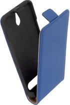 LELYCASE Blauw Lederen Flipcase Hoesje Sony Xperia E1