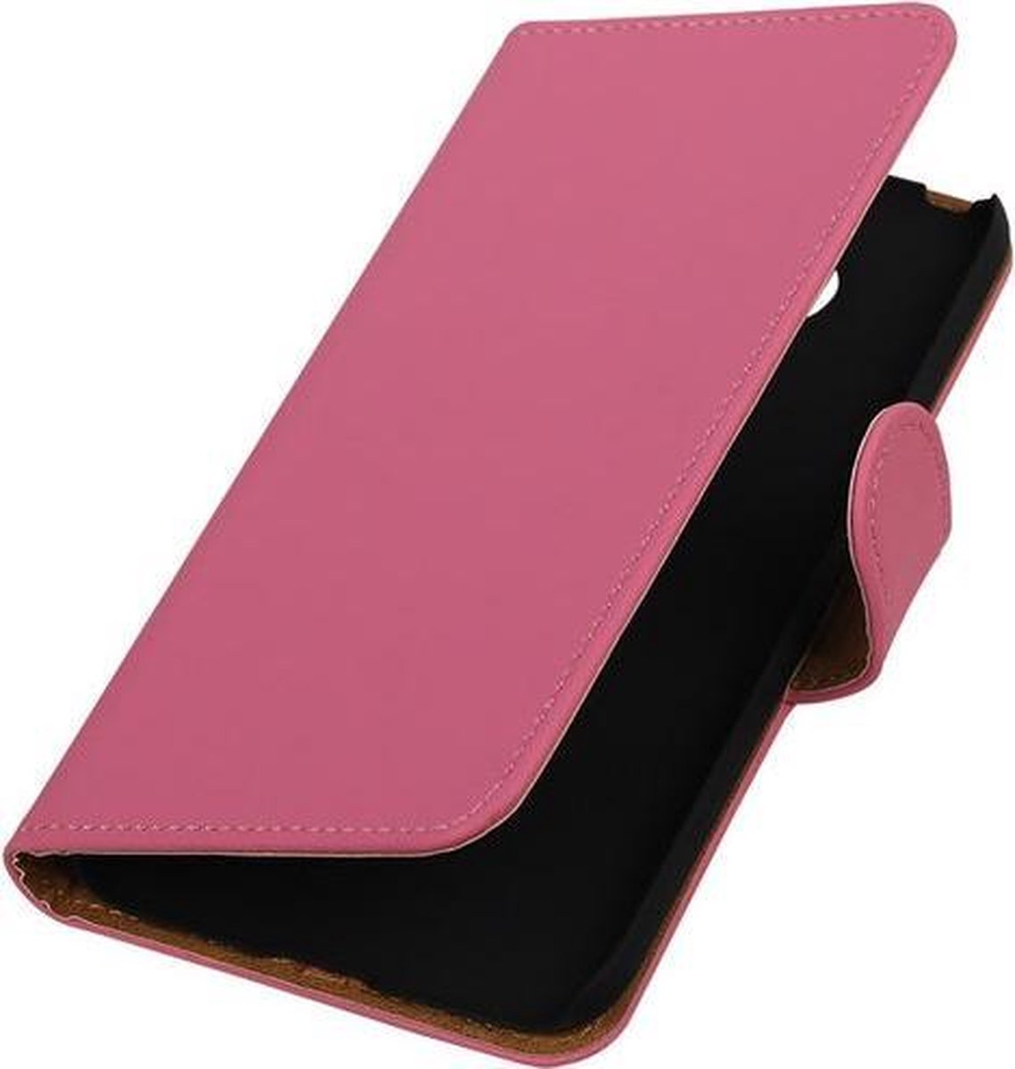 Roze Effen booktype cover hoesje voor LG G5