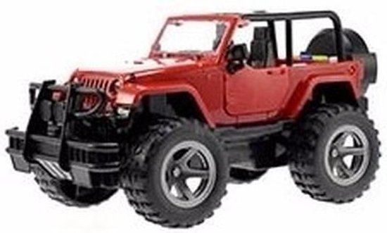 organiseren Vegetatie Plak opnieuw Speelgoed rode Jeep Wrangler auto 27,5 cm | bol.com
