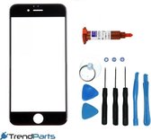 IPHONE 7 (7G) PLUS GLASPLAAT / FRONT GLAS ZWART inclusief tools en UV LOCA LIJM voor reparatie