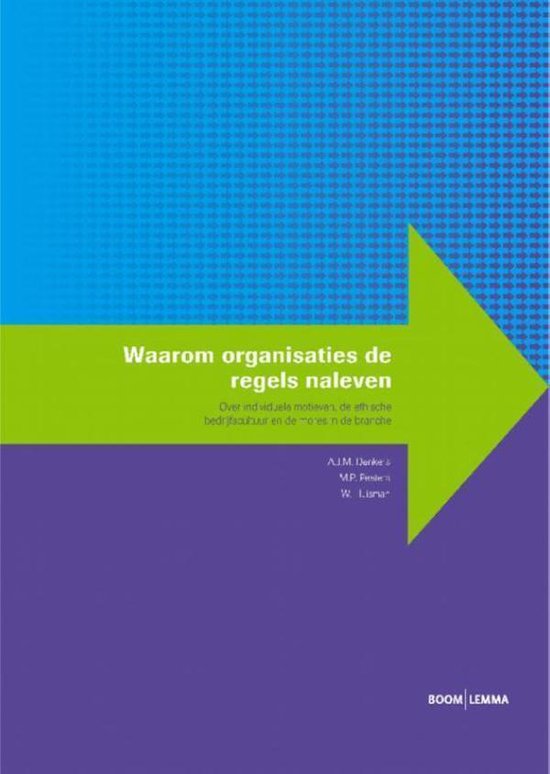 Cover van het boek 'Waarom organisaties de regels naleven'