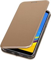 Bestcases Hoesje Slim Folio Telefoonhoesje Samsung Galaxy A7 2018 - Goud