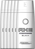 AXE Black Anti-Transpirant Deodorant - 6 x 150 ml - Voordeelverpakking