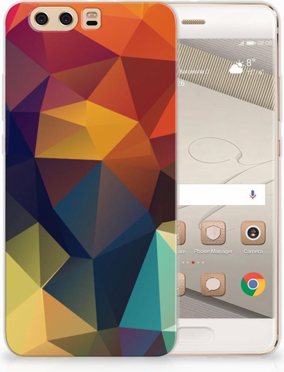 Huawei P10 Plus TPU Hoesje Polygon Color