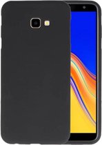 Bestcases Color Telefoonhoesje - Backcover Hoesje - Siliconen Case Back Cover voor Samsung Galaxy J4 Plus (2018) - Zwart