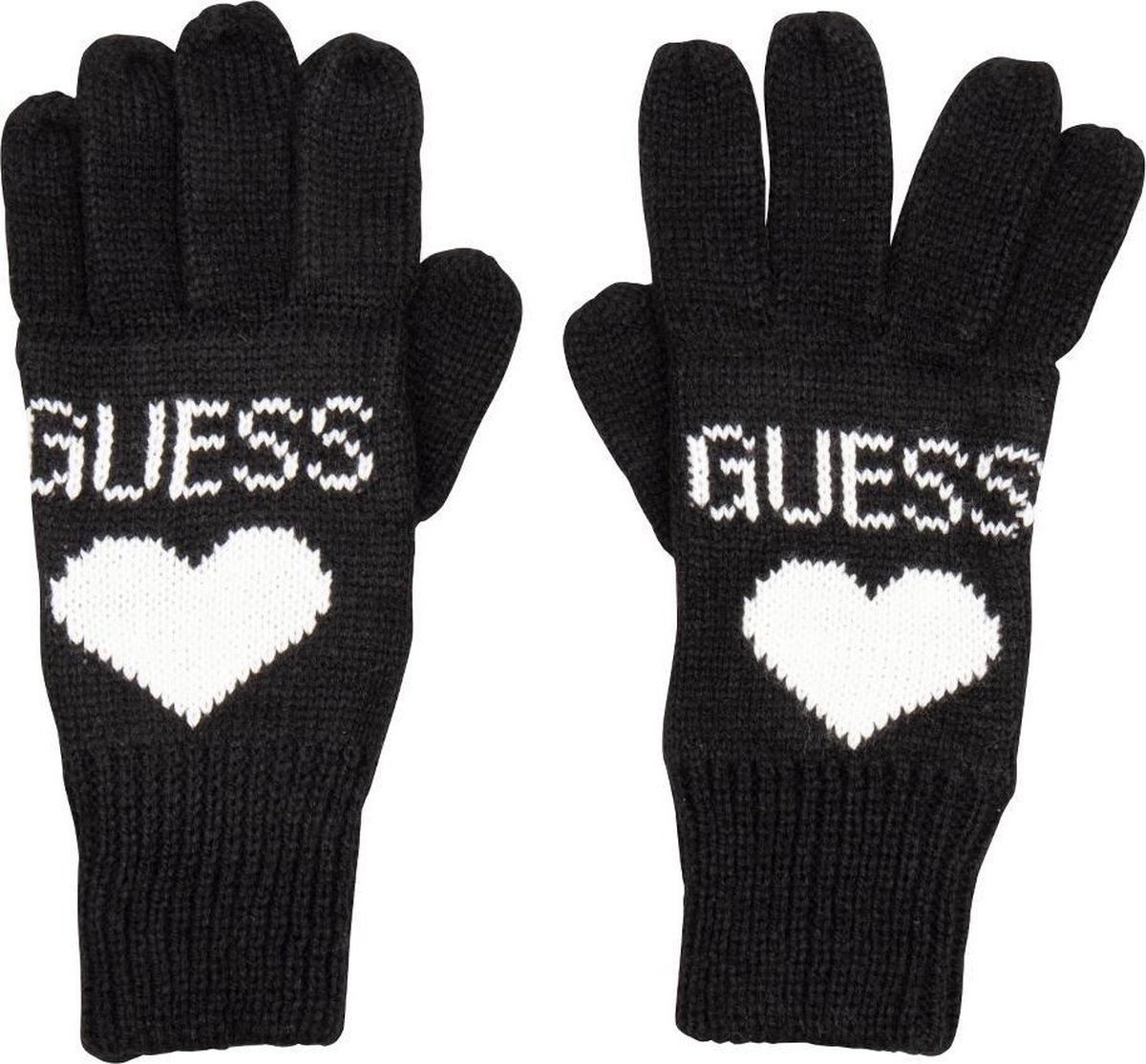 Guess Handschoenen Gloves Zwart Maat:M | bol.com