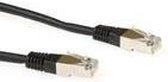 ACT Patchcord SSTP Category 6 PIMF, Black 1.50M 1.5m Zwart netwerkkabel