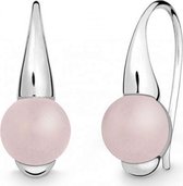 Quinn - Zilveren oorbellen met rozenkwarts - 035770930