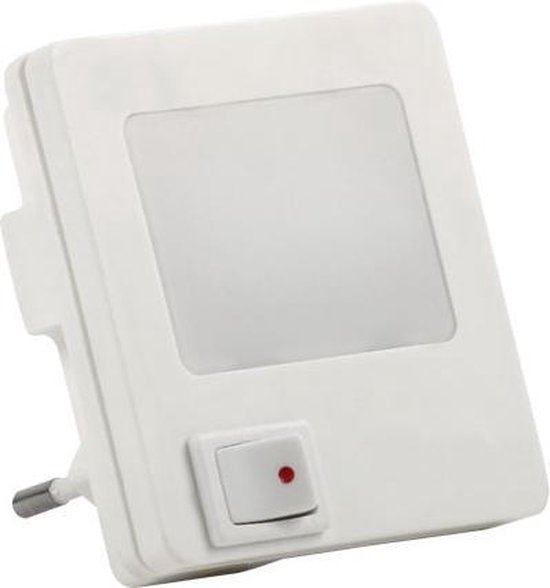 OSRAM socket nachtlampje, daglichtsensor, 3000K warm wit, 0,28W, wit, beschermingsklasse IP20, voor kinderkamers en woonruimtes