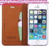 Premium Leren Lederen Leer Hoesje voor Samsung Galaxy S4 i9500 i9505 i9515 Boek Hoesje Book Case Bruin
