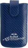 Red Bull Racing hoesje blauw + wit logo Apple iPhone 4 en soortgelijke telefoons