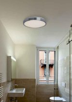 Chroom, Witte plafondlamp Dima