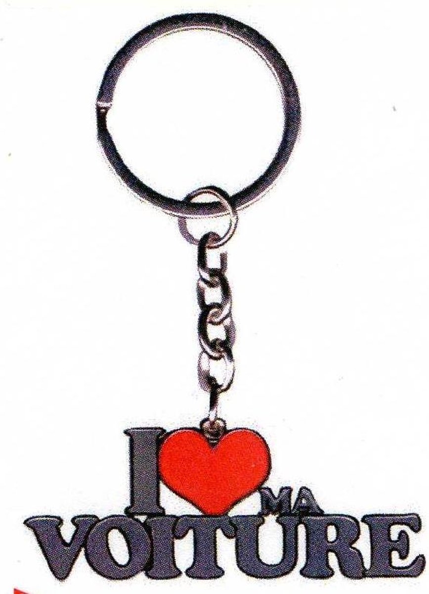 sleutelhanger I love ma voiture