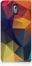 Nokia 3.1 (2018) Standcase Hoesje Design Polygon Color