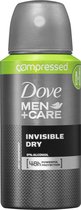 Deodorant spray compressed men invisible dry