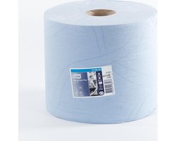 Sca Tork Handdoekrol blaauw 2 laags wiper 340 meter x 24cm (Prijs per stuk)