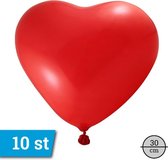 10 stuks Rode Hart Ballonnen 25cm SHB07/FIG-07