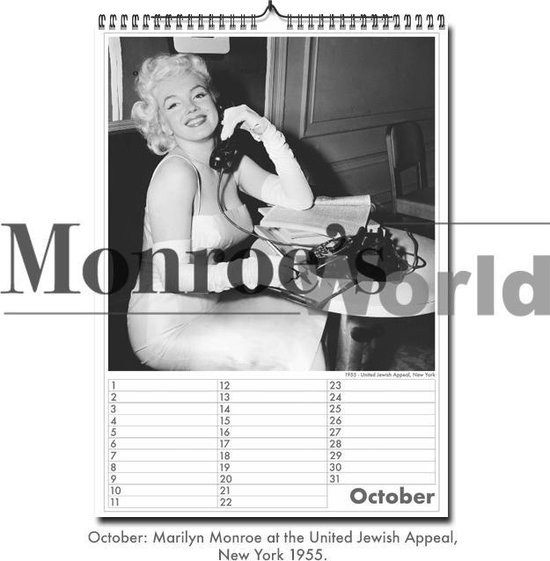 Monroe's World Marilyn Monroe Happy Birthday Verjaardagskalender