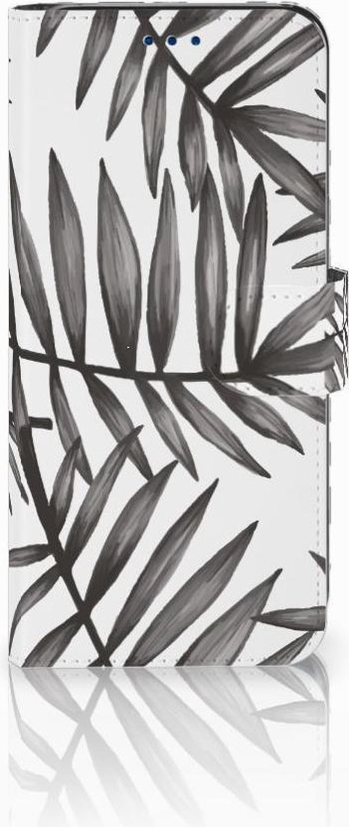 Samsung Galaxy S8 Hoesje Leaves Grey