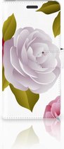 Geschikt voor Samsung Galaxy S8 Plus Book Case Hoesje Roses