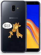 Geschikt voor Samsung Galaxy J6 Plus (2018) Uniek TPU Hoesje Giraffe