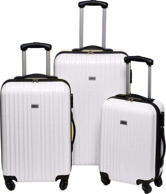 Witte handbagage koffer 46 cm - Trolley / Rolkoffer | bol.com