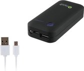 Muvit externe batterij met micro USB kabel - zwart - 5.200 mAh