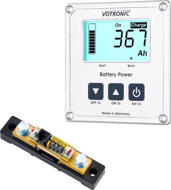 Wattstunde Votronic LCD-Batterie-Computer 400S - 400A Shunt - 1268