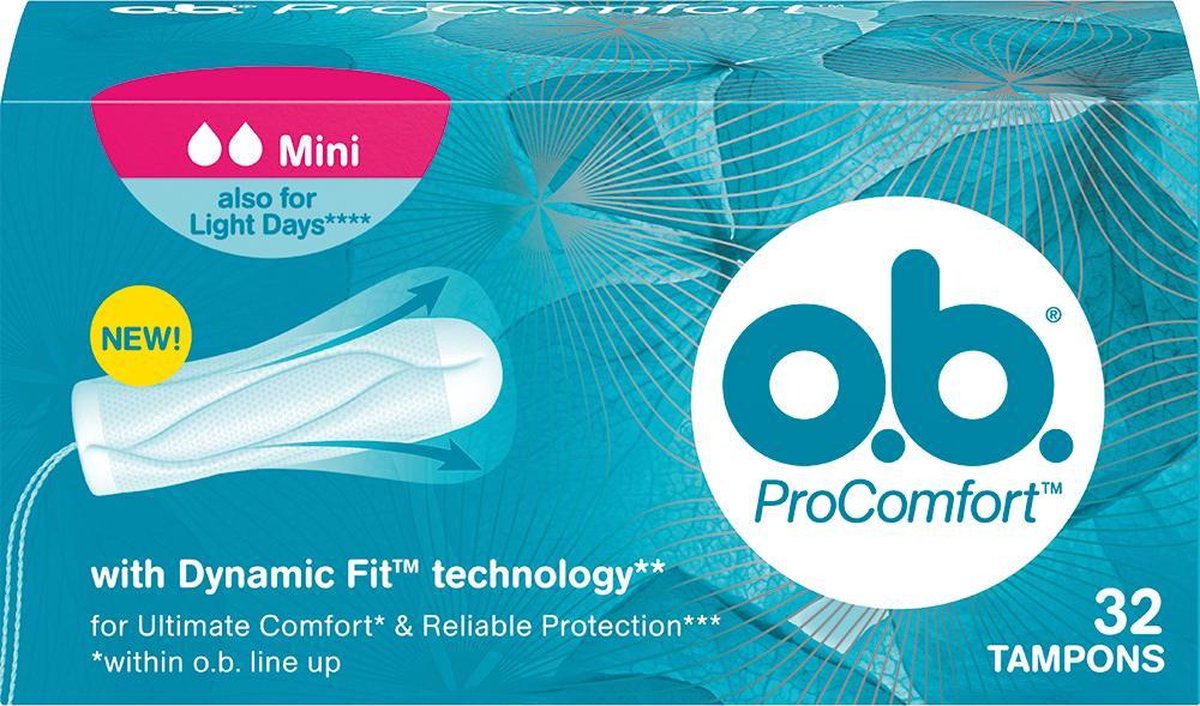 ob® ProComfort Mini Tampons -32 pièces | bol
