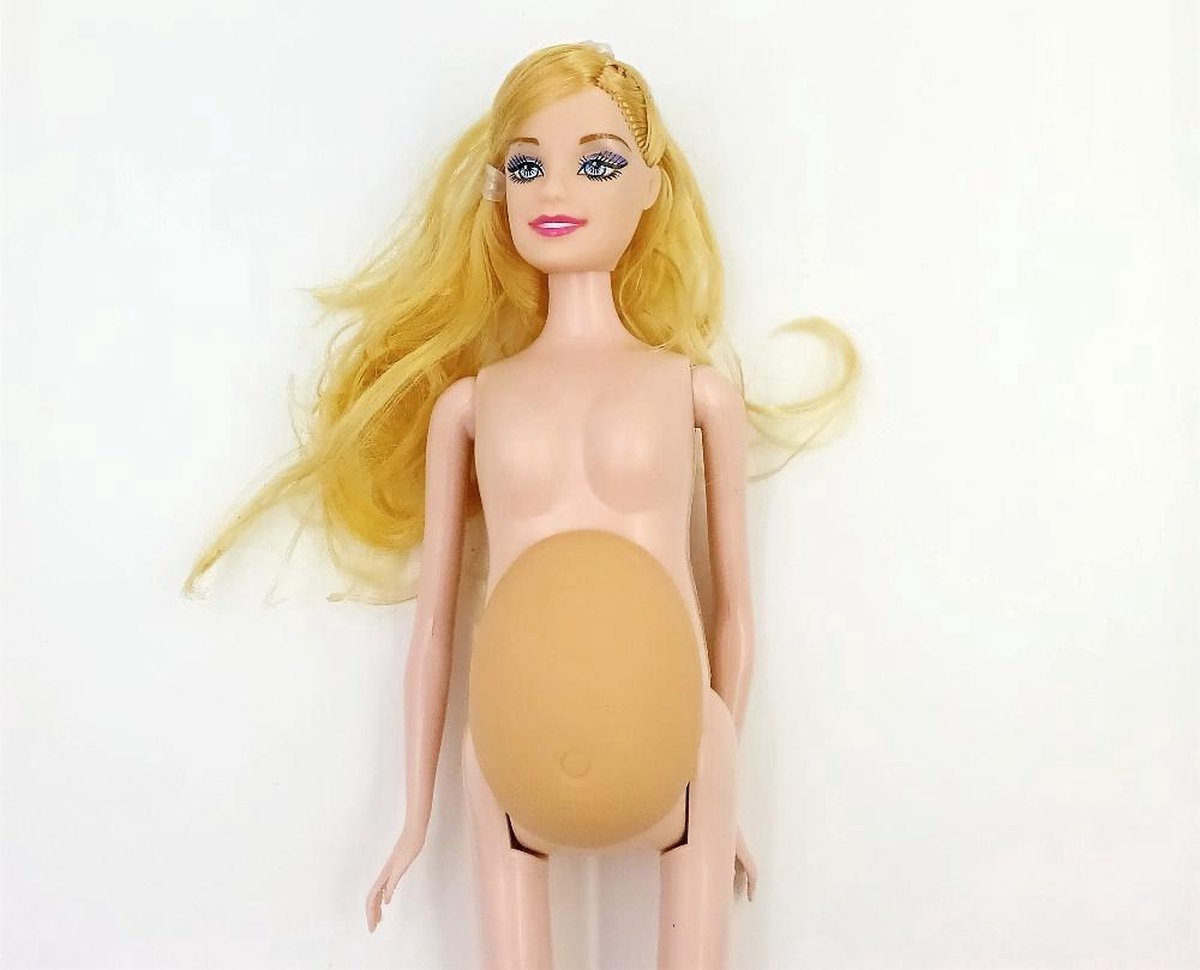 pad Intimidatie Kunstmatig Pop met baby - zwangere barbie | bol.com