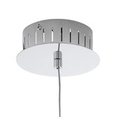 EGLO Pancento - Hanglamp - 1 Lichts - LED - Ø130mm. - Chroom - Helder, Gesatineerd