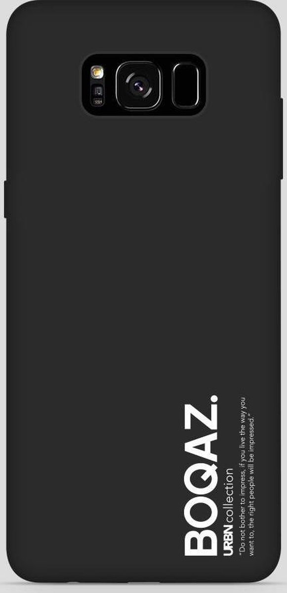 BOQAZ. Samsung Galaxy S9 hoesje - Plus hoesje - hoesje URBN mat zwart