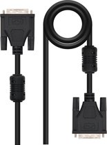 DVI Cable NANOCABLE 10.15.0802 (1,8 m) Black