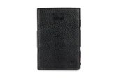 Garzini Magic Wallet Cavare met Card Sleeve en Muntvak RFID Leder Nappa Zwart