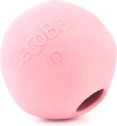 Beco RubberTreat Ball - Snackbal voor Brokjes - Sterk & Milieuvriendelijk - Groen, Blauw en Roze - S/M/ L - Kleur: Roze, Maat: Large
