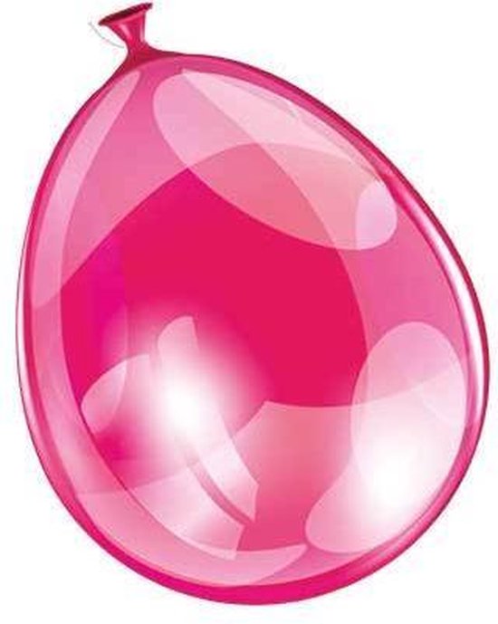 Ballonnen 25cm neon roze (10 stuks)