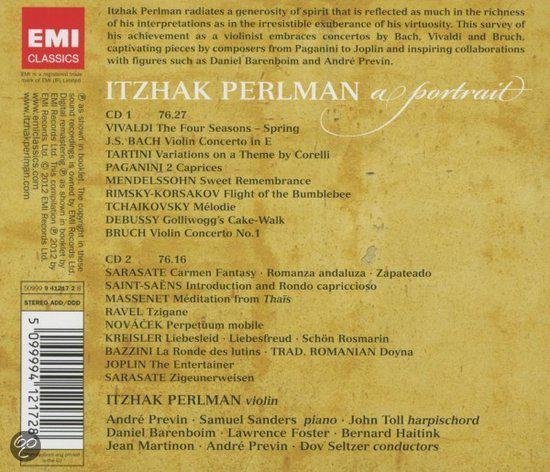 Itzhak Perlman A Portrait
