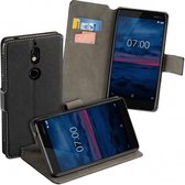 Zwart Y Wallet Bookcase Hoesje voor Nokia 7