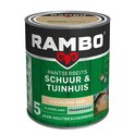 Rambo Pantserbeits Schuur & Tuinhuis Zijdeglans Dekkend - Makkelijk Verwerkbaar - Kleurloos - 0.75L