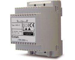 Extel DIN-rail netvoeding voor Deurintercom Grijs