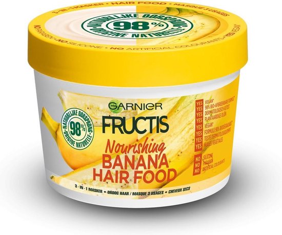Verenigen Absorberend vanavond Garnier Fructis Hairfood Banana - Masker 390ML | bol.com