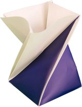 Origami bloempot blauw
