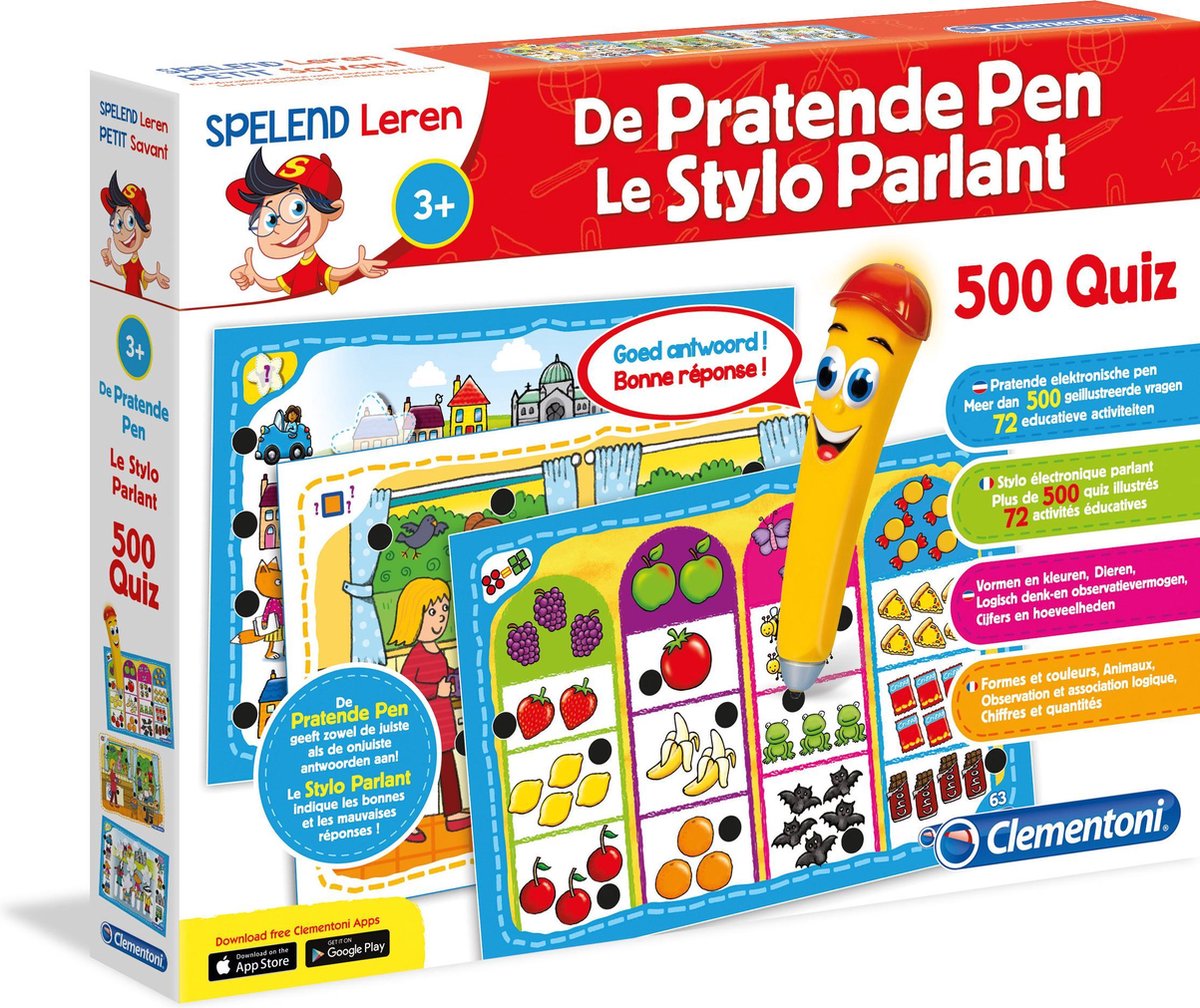 Clementoni - Spelend Leren - De Pratende Pen - Educatief spel | Games |  bol.com